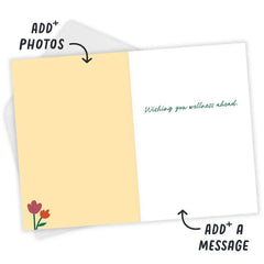 Feel Better Flower Bouquet Custom Get Well Card