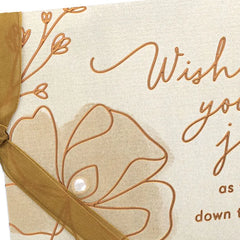 Wishing You Joy and Love Wedding Card