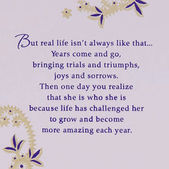 Make Every Year Your Own Kind of Blessing Birthday Card for Daughter