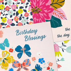 Floral Blessings Assorted All-Occasion Cards, Pack of 16