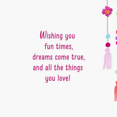 Fun Times and Dreams Come True Birthday Card for Kids