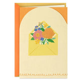 Flowers in Envelope Blank Card