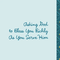 Asking God to Bless You Both Clergy Appreciation Card for Minister and Spouse
