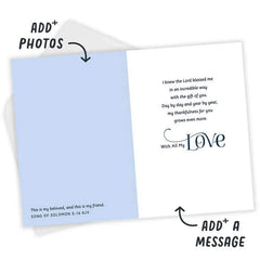 The One I Love Religious Custom Anniversary Card