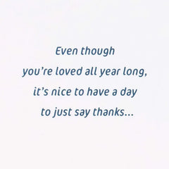 Thanks for Being You and Being Wonderful Thanksgiving Card for Daughter