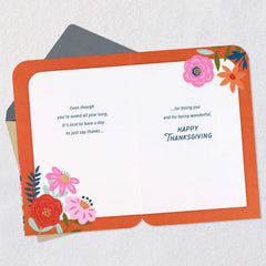 Thanks for Being You and Being Wonderful Thanksgiving Card for Daughter