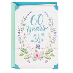 A Lifetime of Love 60th Anniversary Card