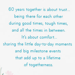 A Lifetime of Love 60th Anniversary Card
