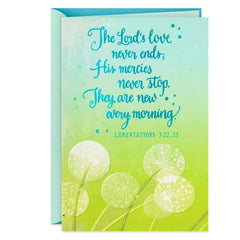 In God's Care and My Prayers Religious Support Card