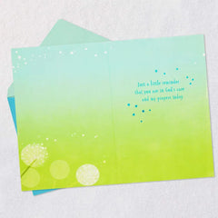 In God's Care and My Prayers Religious Support Card