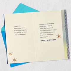 Take Time for You Birthday Card for Brother
