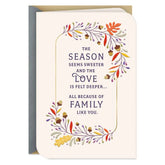 Extra Grateful for Family Like You Thanksgiving Card