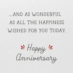 Bright, Warm and Wonderful Anniversary Card for Couple