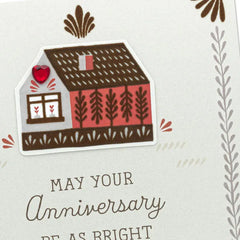 Bright, Warm and Wonderful Anniversary Card for Couple