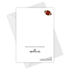 Team Us Football Custom Love Card for Spouse