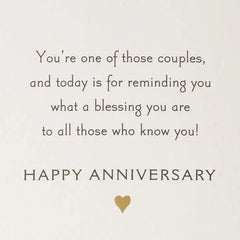 Some Couples Light Up a Room Religious Anniversary Card for Couple