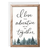 Love Our Adventures Romantic Custom Love Card
