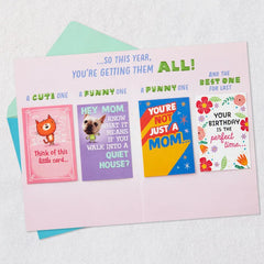 You Deserve More Than Just One Card Funny Birthday Card for Mom