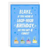 Leap Year Custom Birthday Card