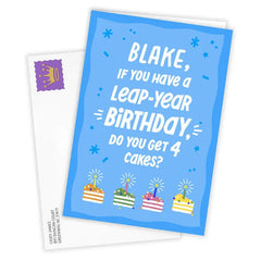 Leap Year Custom Birthday Card