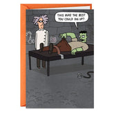 Frankenstein's Monster Parts Funny Halloween Card