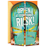 Open at Your Own Risk Funny Pop-Up Halloween Card With Sound