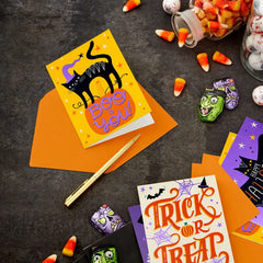 Season's Creepings Assorted Blank Halloween Cards, Pack of 24