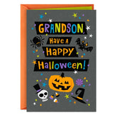You Deserve a Frightfully Amazing Day Halloween Card for Grandson