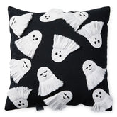 Fringe Ghosts Halloween Pillow, 16x16