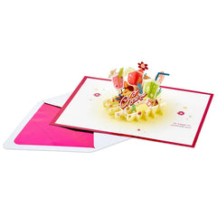Here's to You Cocktail Toast 3D Pop-Up Card