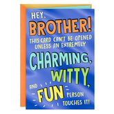 For Charming and Witty People Only Funny Birthday Card for Brother