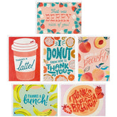 Fun Foods Thank-You Note Cards, Pack of 36