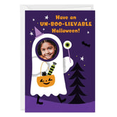 Fun Ghost Photo Hole Custom Halloween Card