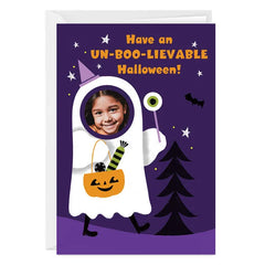 Fun Ghost Photo Hole Custom Halloween Card