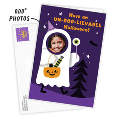 Fun Ghost Photo Hole Custom Halloween Card