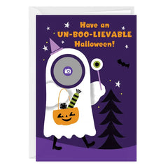 Fun Ghost Photo Hole Custom Halloween Card