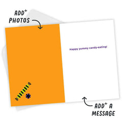 Fun Ghost Photo Hole Custom Halloween Card