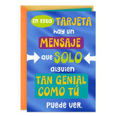 A Message Only for You Spanish-Language Funny Birthday Card