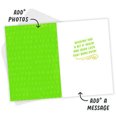 Luck That Runs Over Custom St. Patrick's Day Card