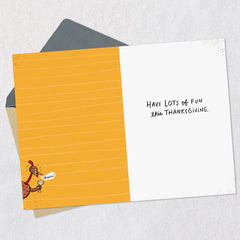 Lots of Fun and Wine Funny Thanksgiving Card