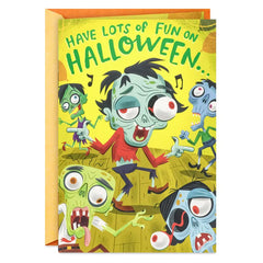 Don't Lose Your Head, Zombie Pop-Up Halloween Card