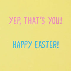 Cute Fuzzy Bunny Easter Card