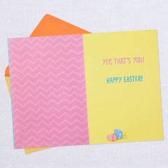 Cute Fuzzy Bunny Easter Card