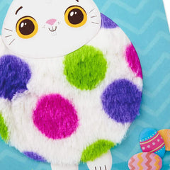 Cute Fuzzy Bunny Easter Card