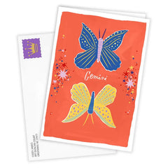 Bold and Bright Gemini Zodiac Custom Card