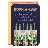 Love, Admired and Celebrated Birthday Card for Son-in-Law