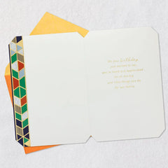 Love, Admired and Celebrated Birthday Card for Son-in-Law
