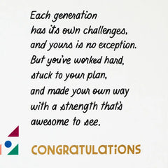 You're an Example to Follow High School Graduation Card