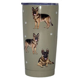E&S Pets German Shepherd Stainless Steel Tumbler, 20 oz.