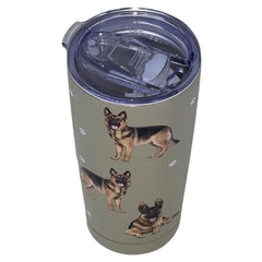 E&S Pets German Shepherd Stainless Steel Tumbler, 20 oz.